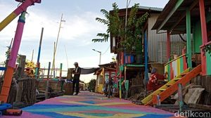 Cantiknya Kampung Nelayan Warna-warni di Jakarta Utara