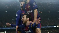 Sementara Barcelona lanjut ke perempatfinal dan menjaga asa kembali memenangi Liga Champions. (Foto: Albert Gea/ REUTERS)