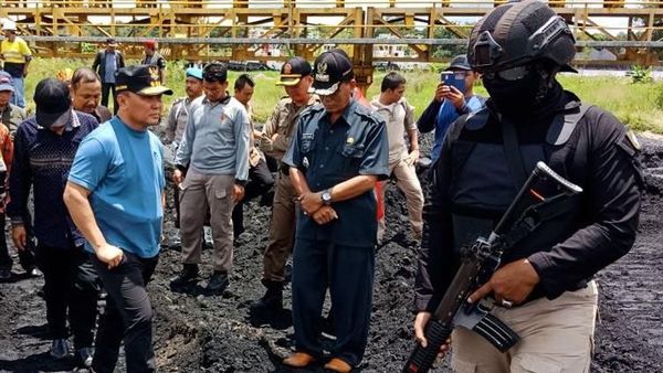 Sidak Pertambangan Ilegal di Kalteng