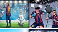 Bertahun-tahun Messi selalu kesulitan kala menghadapi Chelsea. Musim ini, pemain asal Argentina itu tampaknya ingin membalas dendam ke The Blues. Tiga gol dari dua laga di babak 16 besar menjadi buktinya. (Foto: Twitter@brfootball)