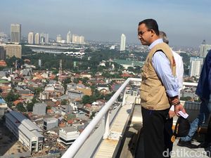 Anies: Tanah di Jakarta Turun 7 Cm per Tahun Anies: Tanah di Jakarta Turun 7 Cm per Tahun