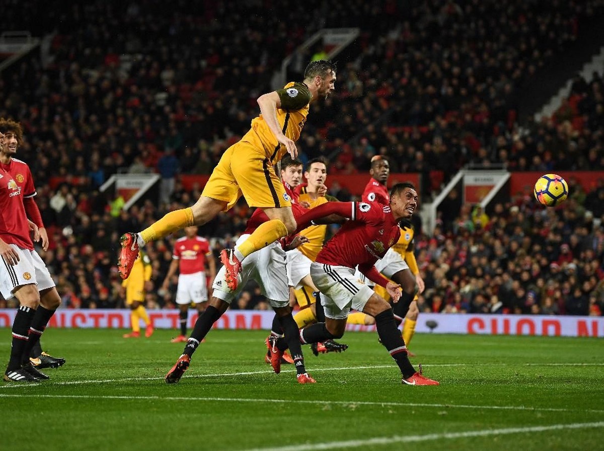 Manchester United saat berduel melawan Brighton & Hove Albion. (Foto: Gareth Copley/Getty Images)