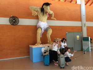 5 Ogoh-ogoh Bikin Heboh Bandara Ngurah Rai Bali Jelang Nyepi