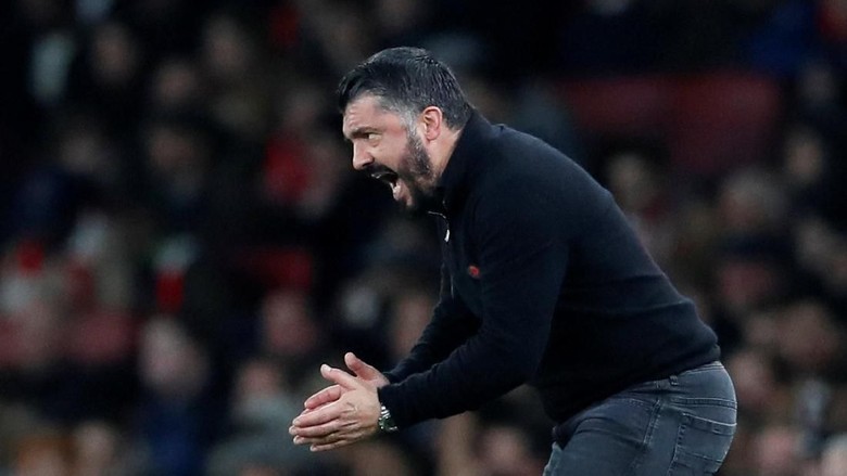 Enggan Bicara soal Wasit, Gattuso Sebut Kelolosan Lepas di San Siro