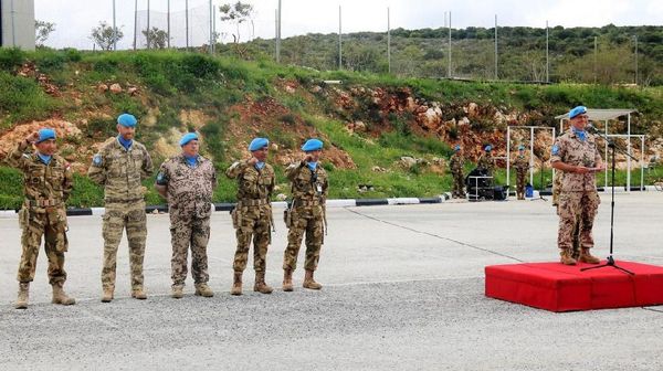 Prajurit TNI Terima German Markmanship Schuetzenschnur di Lebanon Selatan