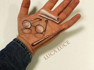 Lukisan 3 Dimensi di Telapak Tangan yang Mengagumkan