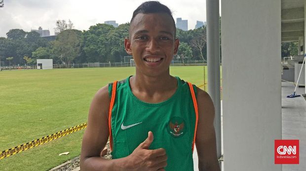 Irfan Jaya harus menghadapi persaingan ketat di lini sayap Timnas Indonesia U-23.