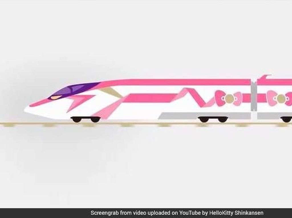 Pertama di Jepang, Ada Shinkansen Edisi Hello Kitty Pertama di Jepang, Ada Shinkansen Edisi Hello Kitty