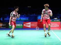 Konsentrasi Kevin/Marcus Sempat Terganggu di Gim Kedua