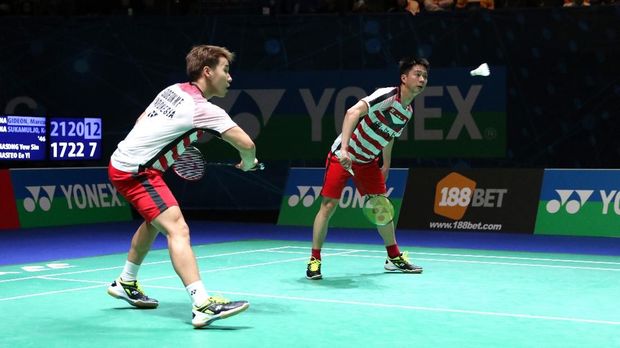 Kevin Sanjaya/Marcus Fernaldi Gideon punya peluang mempertahankan gelar juara di All England.