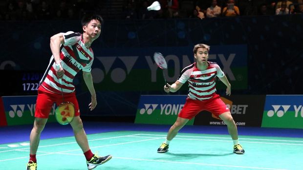Kevin Sanjaya/Marcus Fernaldi Gideon jadi lawan Mathias Boe/Carsten Mogensen di babak final.