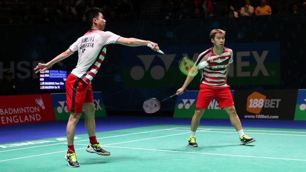 Kevin Sanjaya/Marcus Fernaldi Gideon sempat dirugikan keputusan wasit di babak semifinal.