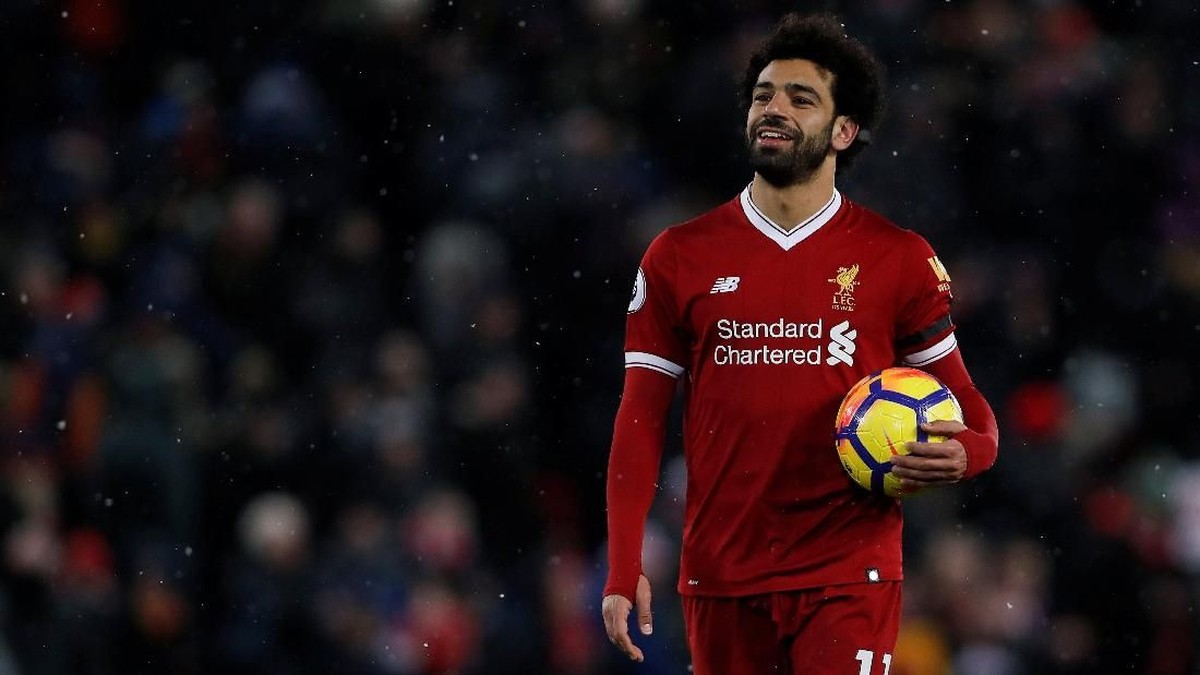Winger Liverpool Mohamed Salah mencetak empat gol ke gawang Watford (Foto: Lee Smith/Action Images via Reuters)