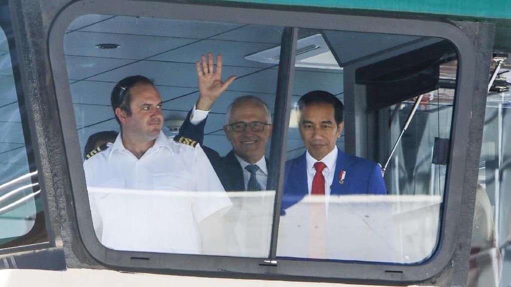 Potret Keakraban Jokowi dan Turnbull Naik Feri di Sydney Potret Keakraban Jokowi dan Turnbull Naik Feri di Sydney