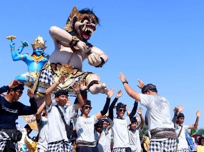 Suasana Keseruan Festival Ogoh-ogoh di Ancol
