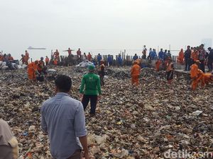 Pembersihan Sampah di Teluk Jakarta Ditargetkan Selesai 1 Pekan Pembersihan Sampah di Teluk Jakarta Ditargetkan Selesai 1 Pekan