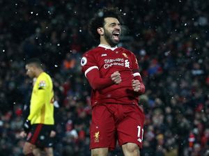 Dua Gol Keren Salah ke Gawang Watford
