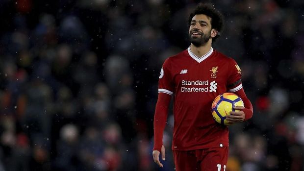 Mohamed Salah mulai disejajarkan dengan Lionel Messi dan Cristiano Ronaldo.