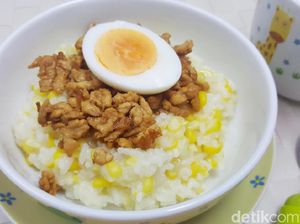 Resep Anak : Bubur Jagung Ayam Cincang