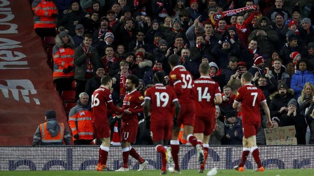 Mohamed Salah mencetak empat gol dan satu assist ke gawang Watford.