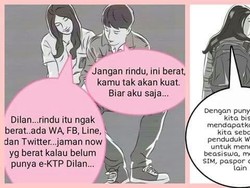 Saat Dilan dan Milea Sepakat Tak Punya e-KTP Lebih Berat dari Rindu