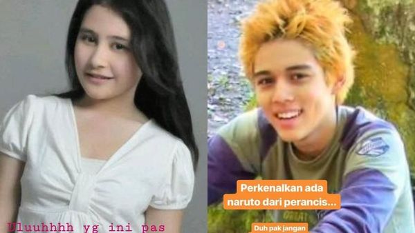 Lucu! Perang Foto Jadul Prilly Latuconsina dan Maxime Bouttier