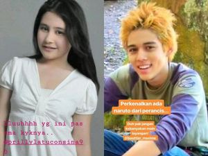 Lucu! Perang Foto Jadul Prilly Latuconsina dan Maxime Bouttier