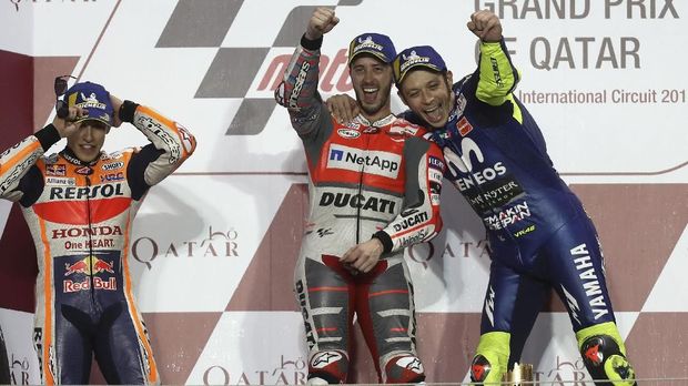 Andrea Dovizioso merupakan salah satu sahabat Valentino Rossi di MotoGP.