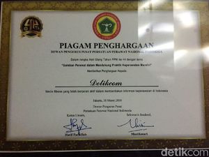 Suarakan Profesi Perawat, detikcom Terima Penghargaan dari PPNI