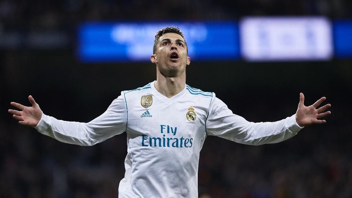Pemain Real Madrid, Cristiano Ronaldo. (Foto: Gonzalo Arroyo Moreno/Getty Images)