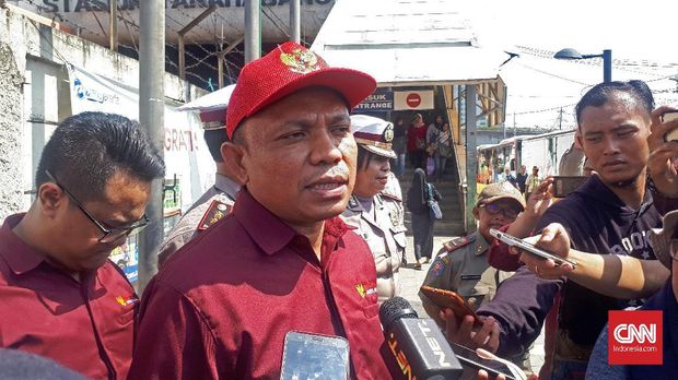 Kepala Perwakilan Ombudsman Jakarta Raya Dominikus Dalu di Tanah Abang, Jakarta Pusat, Selasa (20/3).