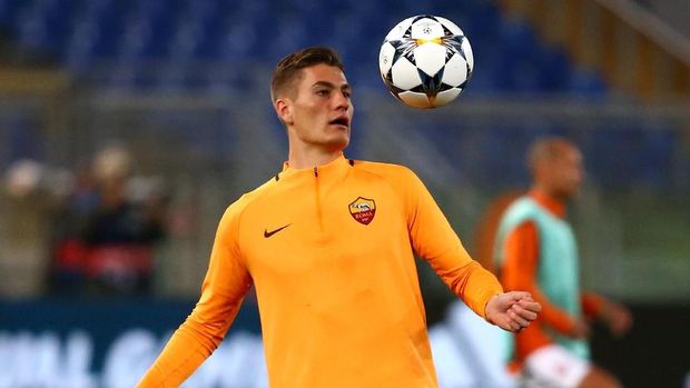 Soccer Football - Champions League Round of 16 Second Leg - AS Roma vs Shakhtar Donetsk - Stadio Olimpico, Rome, Italy - March 13, 2018   Roma's Patrik Schick warms up before the match    REUTERS/Alessandro Bianchi