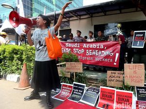 Kecam Hukum Mati TKI, Aktivis Demo Kedubes Arab Saudi