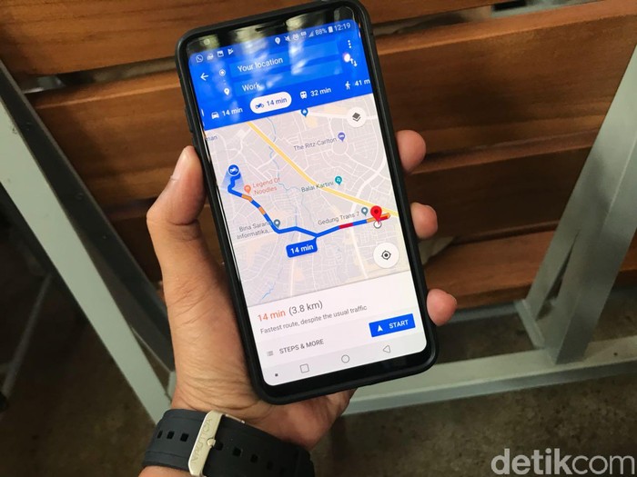 Ilustrasi Google Maps (Foto: Adi Fida Rahman/detikINET)