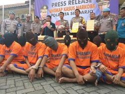 Dalam Sepekan 22 Tersangka Narkoba Diamankan Polresta Sidoarjo