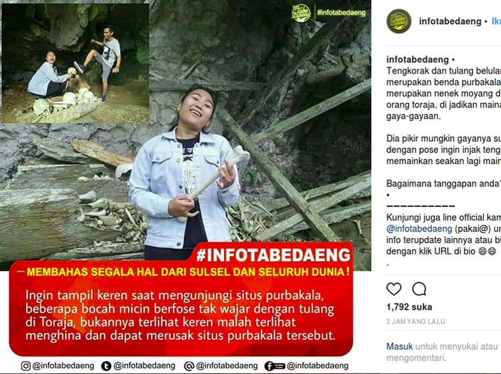 Jangan Ada Lagi Pose Melecehkan Makam Toraja Jangan Ada Lagi Pose Melecehkan Makam Toraja
