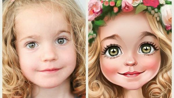 Begini Jadinya Saat Gadis Cilik Dibuat Karikatur