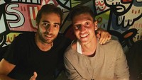 Flamini Masih menyempatkan bertemu mantan rekan setimnya di Arsenal (Instagram@mathieuflamini)