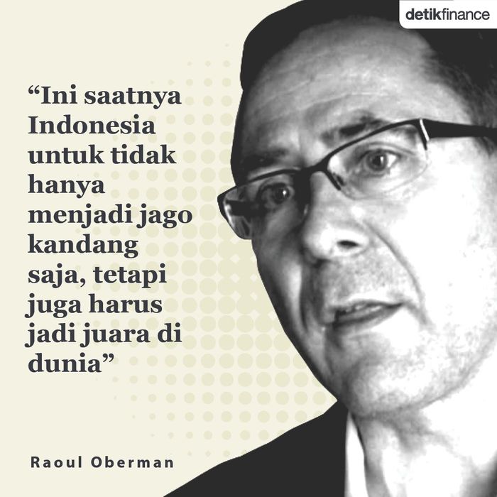 Chairman McKinsey Global Institute Raoul Oberman dalam acara KEN Penyatuan Visi Bersama Menuju Indonesia Maju 2030 di Hotel Ritz Carlton, Sudirman, Jakarta, Selasa 13 November 2012 (Ilustrasi oleh Mindra Purnomo)