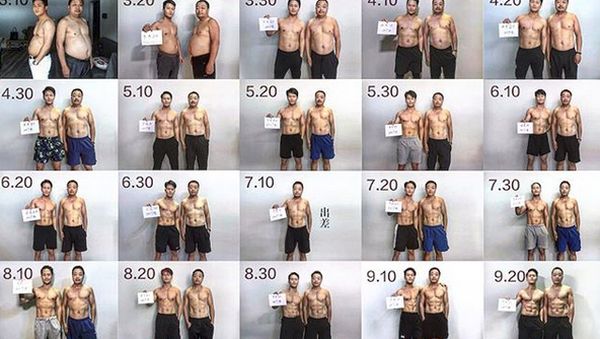 Wow! Begini Transformasi Bapak dan Anak, Dari Gemuk Jadi Sixpack
