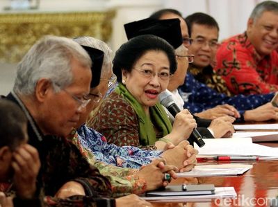 Foto: Megawati dkk Bahas Amandemen 1945 dengan Presiden Jokowi
