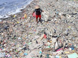 Mencari Harta Karun di Lautan Sampah Pantai Cilincing
