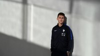 Di Premier League, Aymeric Laporte mulai mencuri perhatian bersama Manchester City berkat ketangguhannya di lini belakang. Namun, ia masih belum bisa bersaing dengan pemain yang lebih mapan untuk dapat satu tempat di timnas Prancis. (FRANCK FIFE/AFP)
