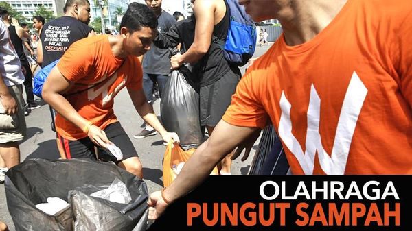 Asyiknya Plogging di Berbagai Kota, Olahraga Plus Pungut Sampah Bareng