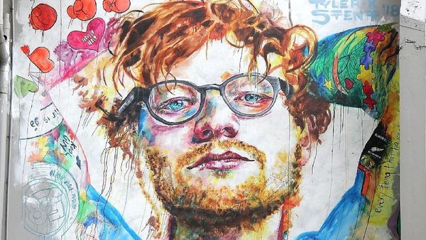 Mural Ed Sheeran yang Keren di Selandia Baru
