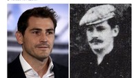 Mantan kiper timnas Spanyol Iker Casillas pekan ini menanggapi kemiripannya dengan seorang anggota skuat AC Milan tahun... 1901! Marca menyebut situs Maglia Rossonera mengungkap identitas sosok itu sebagai Hans Heinrich Suter. (Foto: Internet)