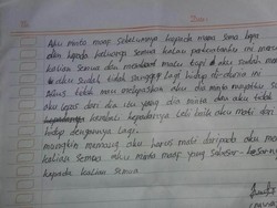 Ida Tulis Surat Perpisahan Sebelum Bunuh Diri: Aku Minta Maaf