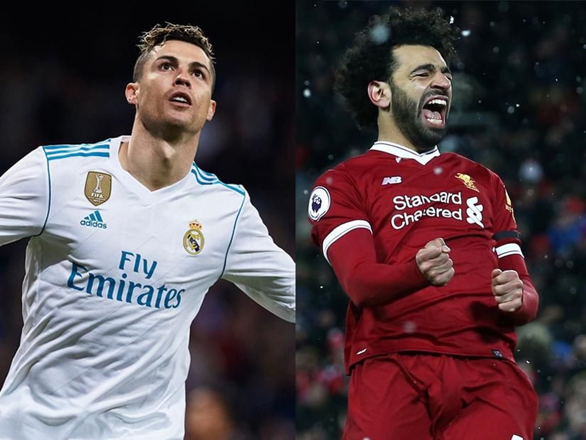 Mohamed Salah dan Cristiano Ronaldo akan berhadapan malam nanti (Getty Images)