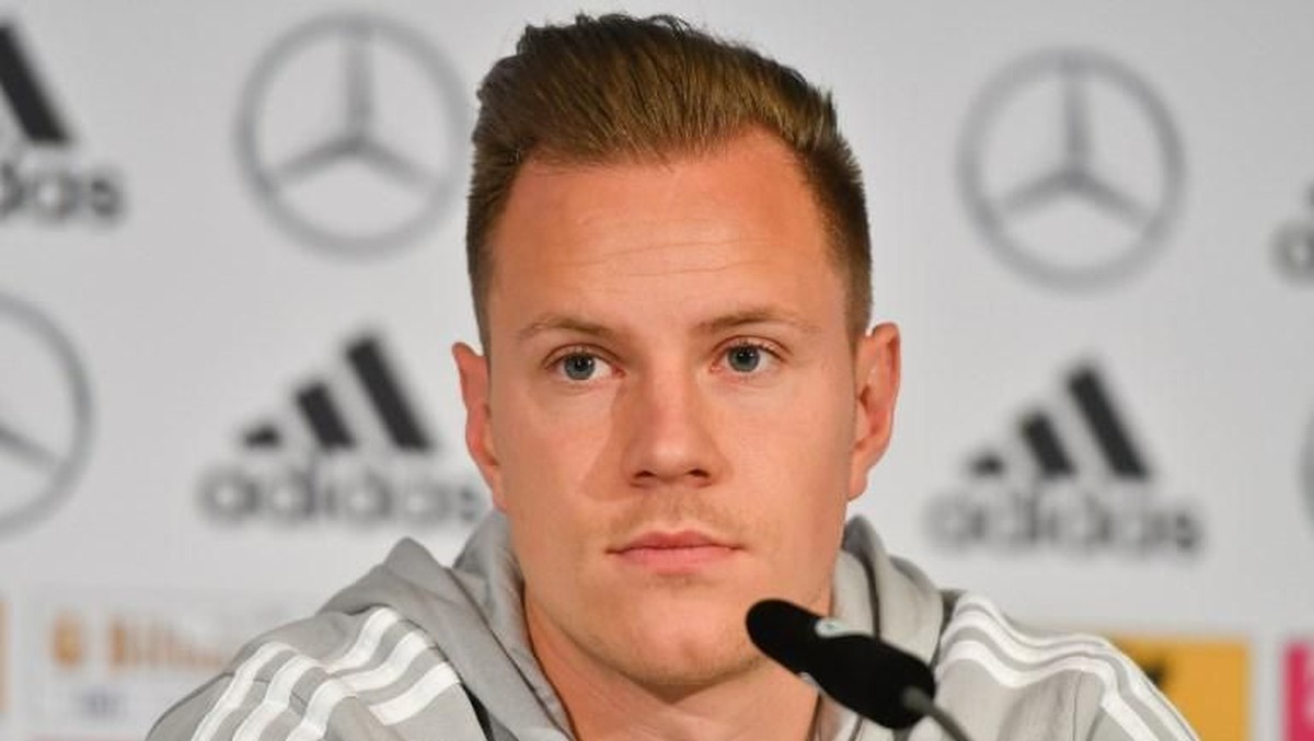 Kiper timnas Jerman Marc-Andre Ter Stegen (Foto: PATRIK STOLLARZ/AFP PHOTO)