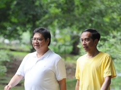 Jokowi dan Airlangga Bertemu 4 Mata Usai Rapat Kabinet